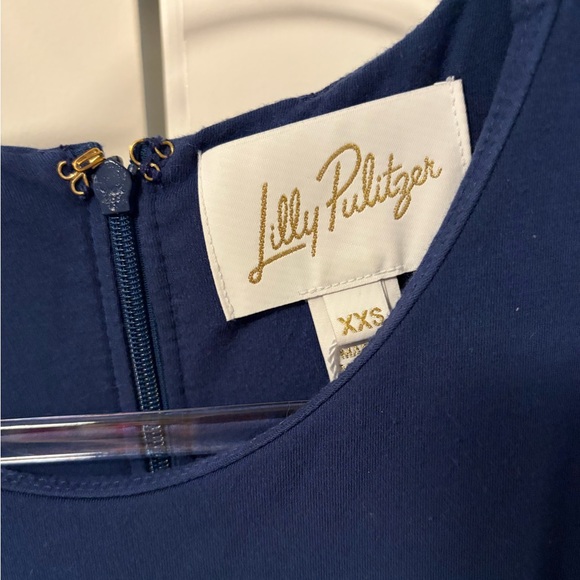 Lilly Pulitzer Estela Navy Dress XXS - Picture 5 of 9